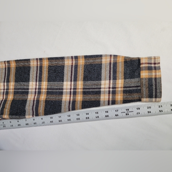Oliver Spencer Brook Checked Flannel Shirt (Size 15) Small 100% Organic Cotton - Picture 10 of 15